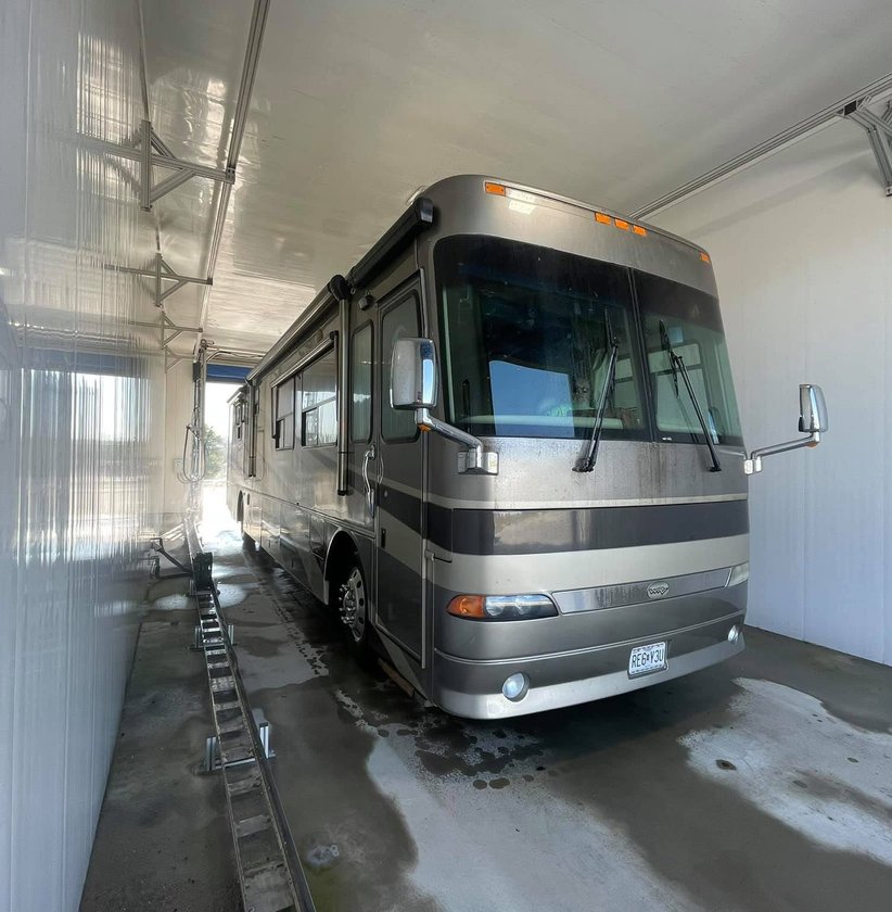 Automatated truck wash at South Carolina location